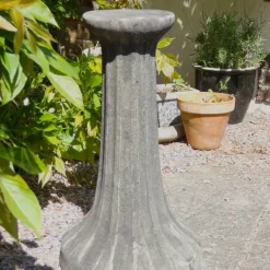 Statues & Sculptures Plinths & Pedestals^Fluted Column Stone Garden Pedestal