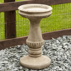 Statues & Sculptures Bird Baths^Fluted Design Stone Garden Birdbath