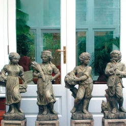 Statues & Sculptures Children^Four Seasons Children Stone Garden Statues