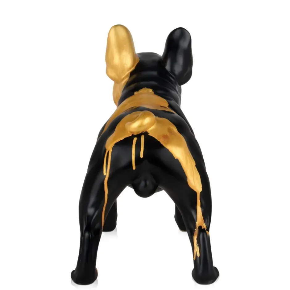Statues & Sculptures Table Top|Floor Standing^French Bulldog 40cm Black Resin Indoor Sculpture