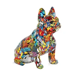 Statues & Sculptures Table Top|Animals^French Bulldog 30cm Comic Art Resin Indoor Sculpture
