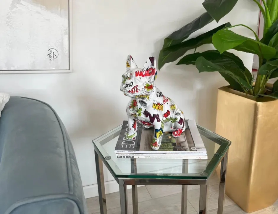 Statues & Sculptures Table Top|Pop Art^French Bulldog 30cm Pop Art Resin Indoor Sculpture