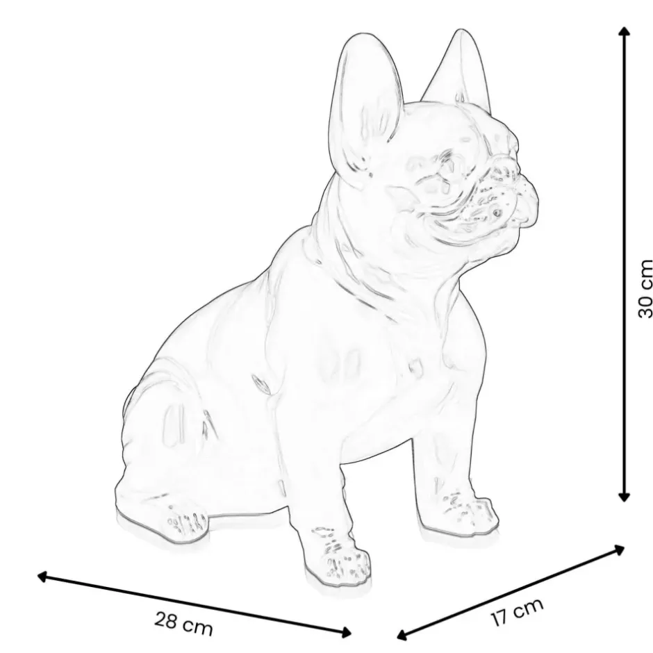 Statues & Sculptures Table Top|Pop Art^French Bulldog 30cm Pop Art Resin Indoor Sculpture