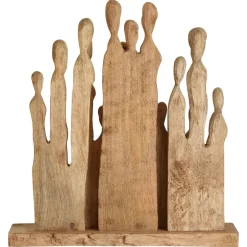 Statues & Sculptures Table Top|Abstract^Fusion of Souls 49cm Wood Indoor Sculpture