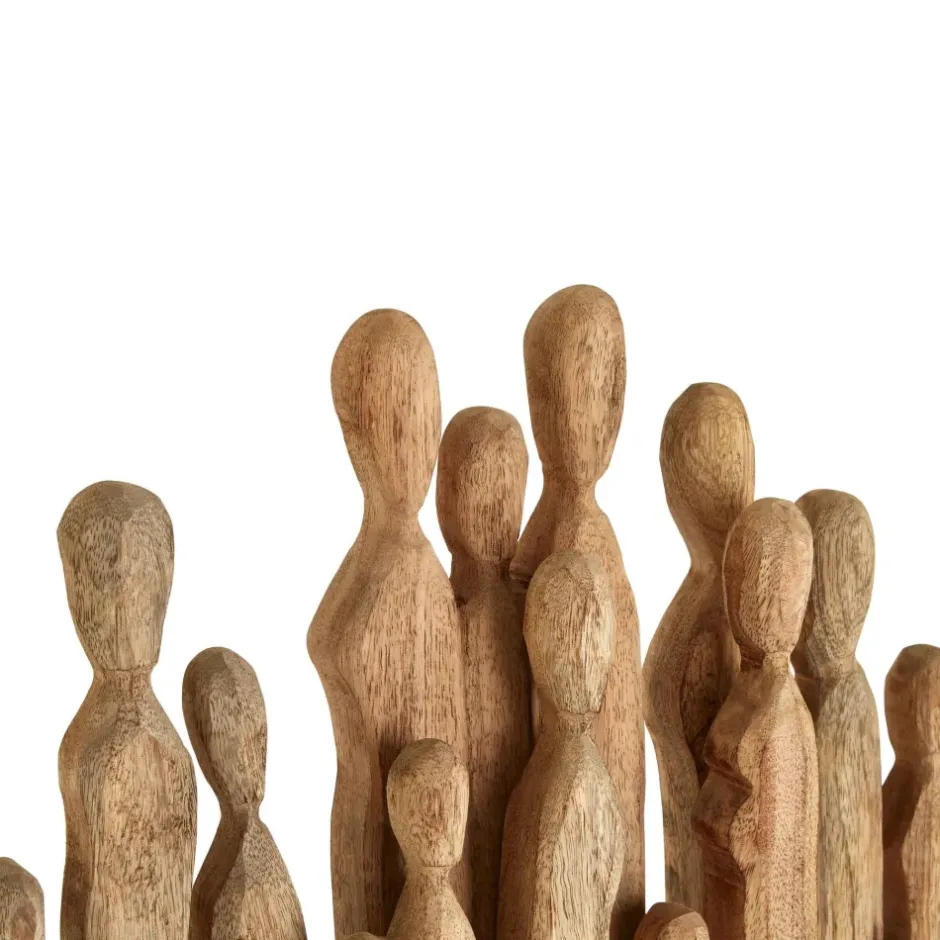 Statues & Sculptures Table Top|Abstract^Fusion of Souls 49cm Wood Indoor Sculpture