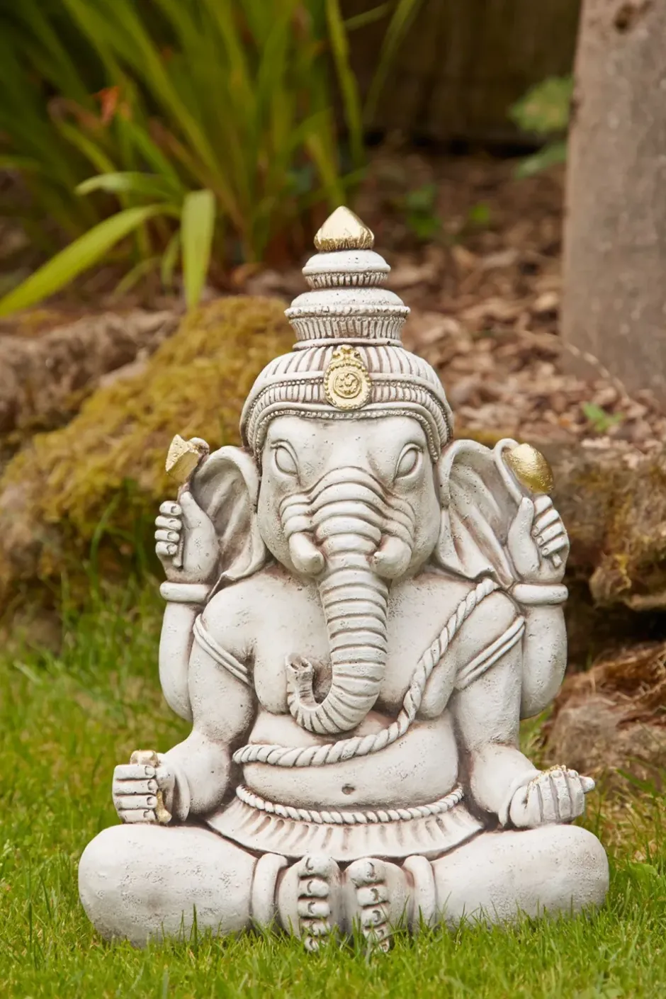 Statues & Sculptures Buddha^Ganesh Buddha Stone Garden Ornament