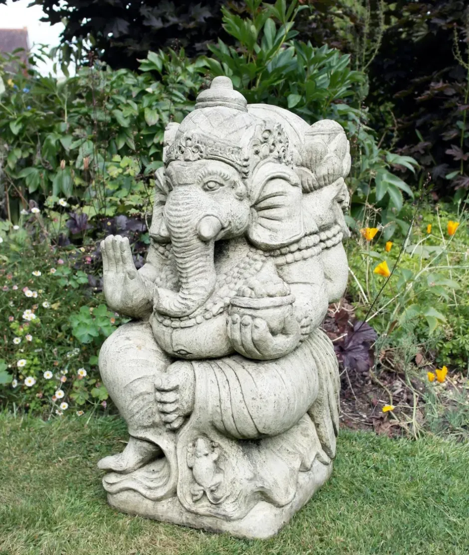 Statues & Sculptures Buddha^Ganesh Stone Garden Statue