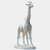 Statues & Sculptures Wildlife|Modern^Gigantic Giraffe 350cm White Marble Garden Statue v5