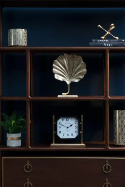 Statues & Sculptures Table Top|Contemporary^Ginkgo Leaf 28cm Gold Metal Indoor Sculpture