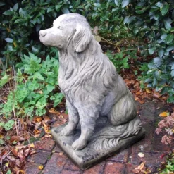 Statues & Sculptures Dogs^Golden Retriever Stone Garden Ornament