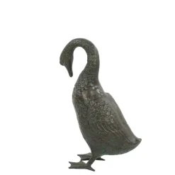 Statues & Sculptures Goose^Goose 55cm Bronze Metal Garden Ornament