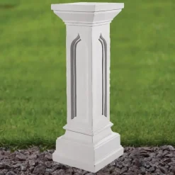 Statues & Sculptures Plinths & Pedestals^Gothic 69cm Marble Resin Garden Pedestal