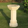Statues & Sculptures Bird Baths^Gothic Design Stone Garden Birdbath