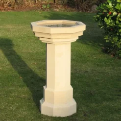 Statues & Sculptures Bird Baths^Gothic Design Stone Garden Birdbath