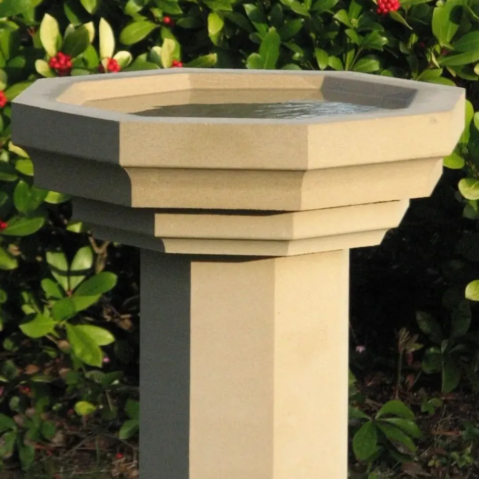 Statues & Sculptures Bird Baths^Gothic Design Stone Garden Birdbath