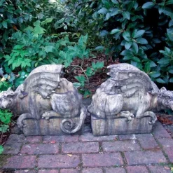 Statues & Sculptures Griffins^Gothic Griffins Stone Garden Ornaments
