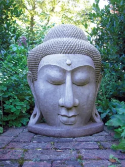 Statues & Sculptures Buddha^Grand Buddha Head Stone Garden Statue