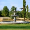 Statues & Sculptures Water Features^Grand Double Tier 4m Emerald Marble Stone Water Fountain Feature