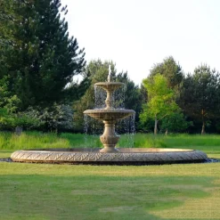Statues & Sculptures Water Features^Grand Double Tier 4m Sandstone Stone Water Fountain Feature