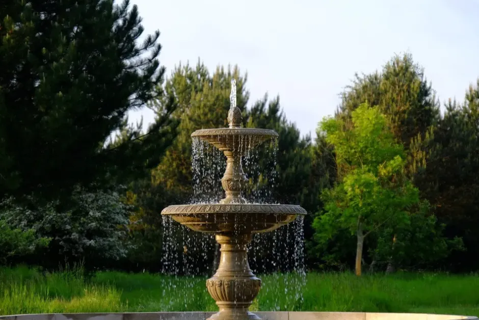 Statues & Sculptures Water Features^Grand Double Tier 4m Sandstone Stone Water Fountain Feature