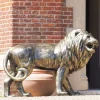 Statues & Sculptures Wildlife|Lions^Grand Lion Right Facing Bronze Metal Garden Statue