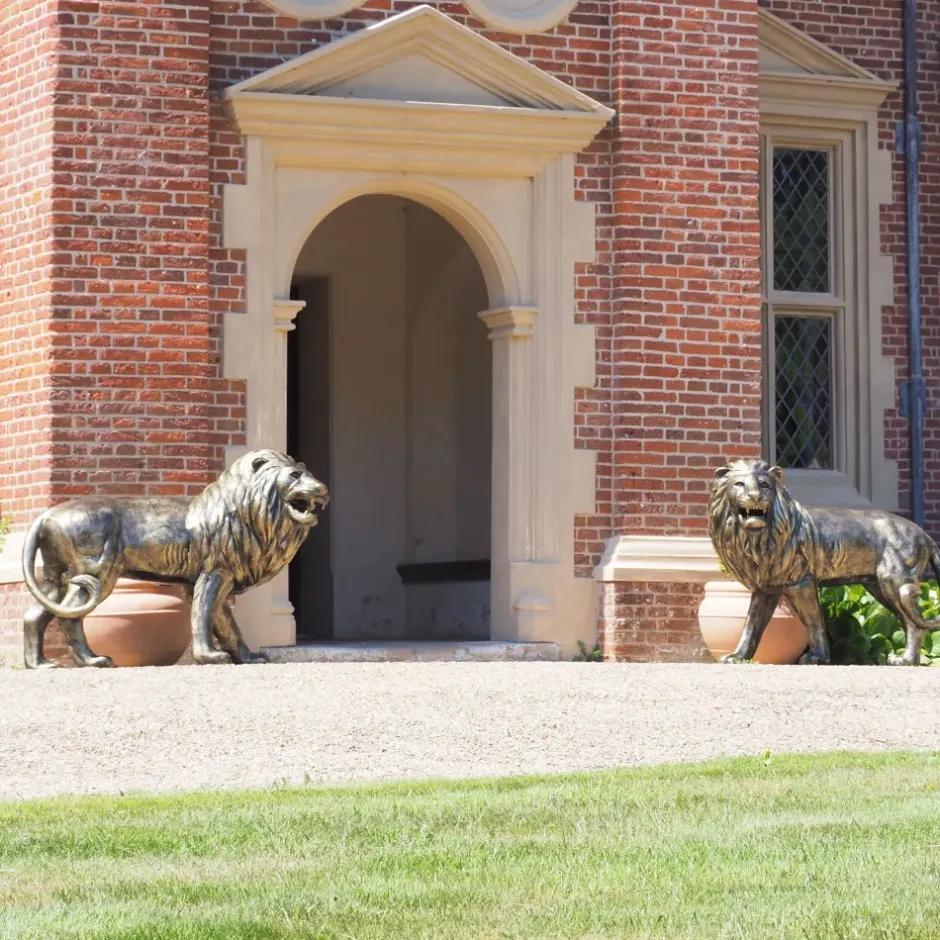 Statues & Sculptures Wildlife|Lions^Grand Lions Bronze Metal Garden Statues