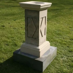 Statues & Sculptures Bird Baths^Grand Pedestal Design Stone Garden Birdbath