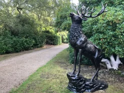 Statues & Sculptures Stags & Deers^Grand Stag Life-Size 292cm Metal Bronze Garden Statue