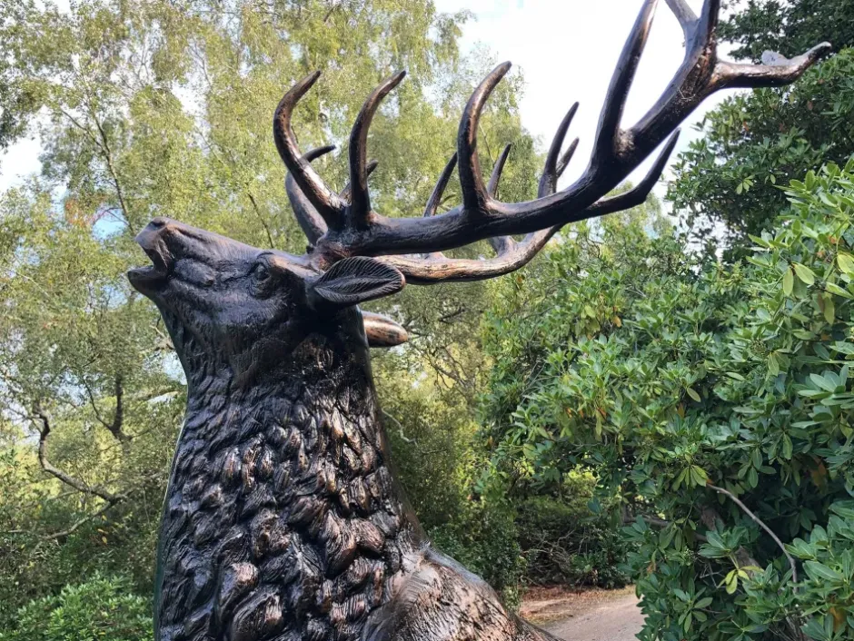 Statues & Sculptures Stags & Deers^Grand Stag Life-Size 292cm Metal Bronze Garden Statue