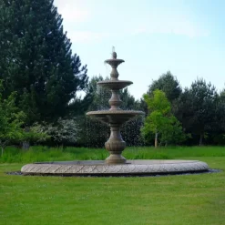 Statues & Sculptures Water Features^Grand Triple Tier 4m Sandstone Stone Water Fountain Feature