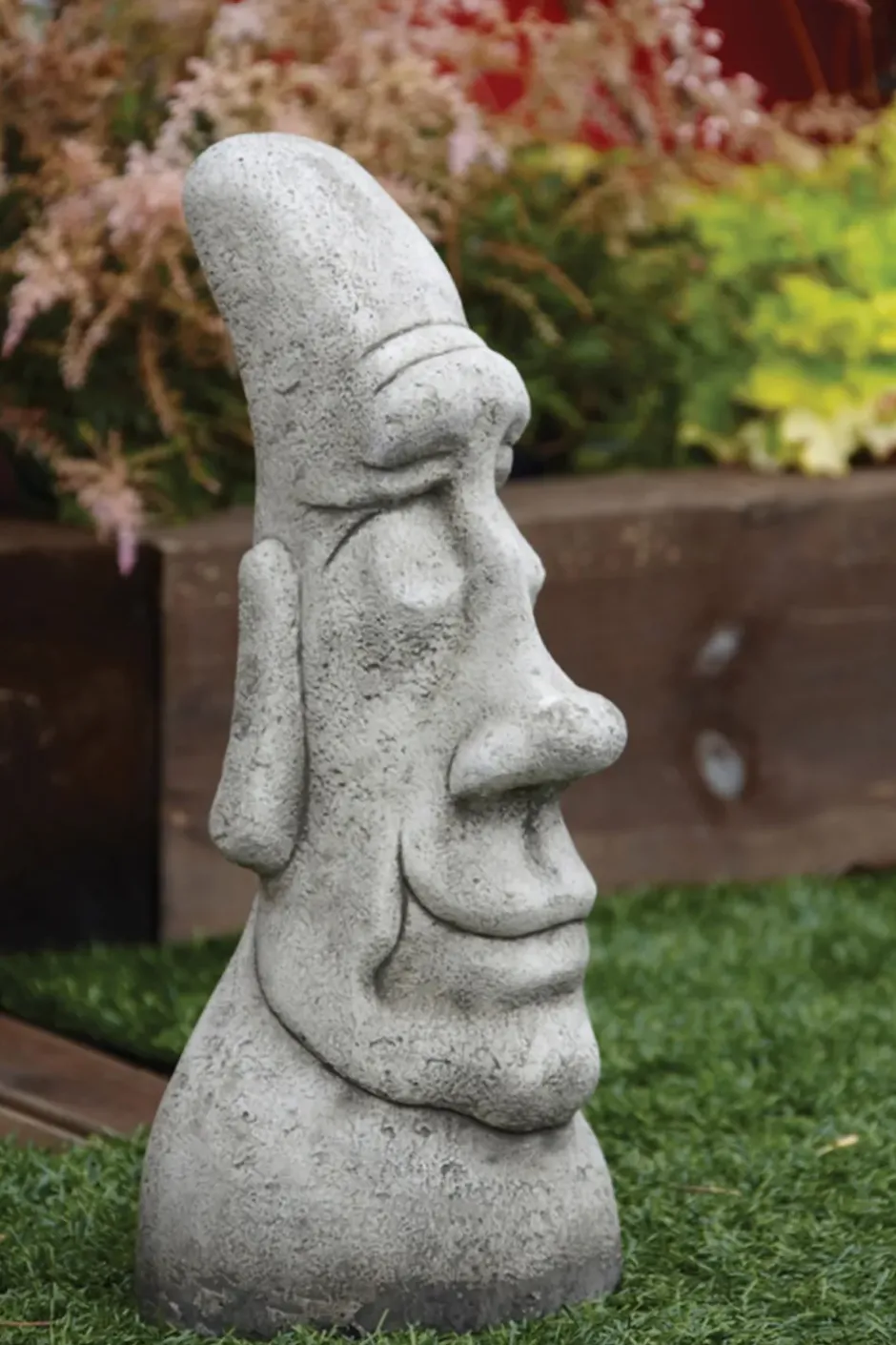 Statues & Sculptures Easter Island Heads^Grandad Easter Island Head Stone Garden Ornament