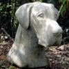 Statues & Sculptures Dogs^Great Dane Head Bust Stone Garden Ornament