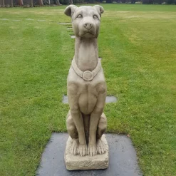 Statues & Sculptures Dogs^Greyhound 90cm Stone Garden Statue