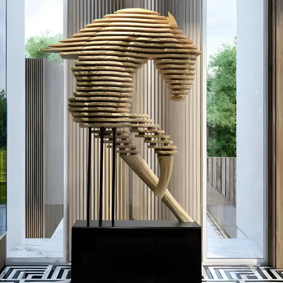 Statues & Sculptures Floor Standing|Abstract^Harmonic Horse 160cm Bronze Metal Garden Sculpture v2