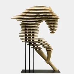 Statues & Sculptures Floor Standing|Abstract^Harmonic Horse 160cm Bronze Metal Garden Sculpture v2