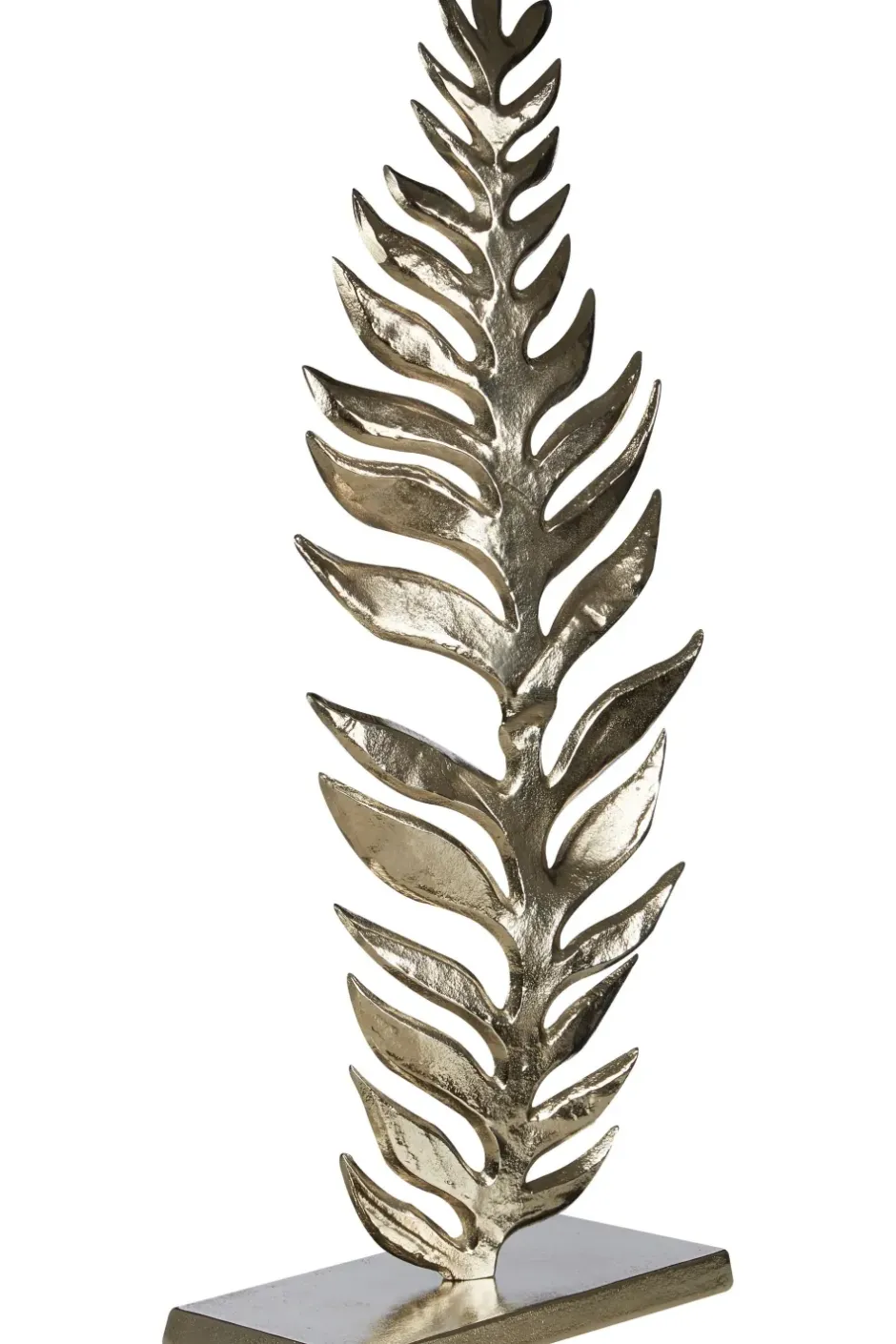 Statues & Sculptures Table Top|Contemporary^Harmonic Leaf 67cm Metal Indoor Sculpture