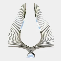 Statues & Sculptures Giant|Floor Standing^Harmonic Wings 200cm Silver Metal Garden Sculpture