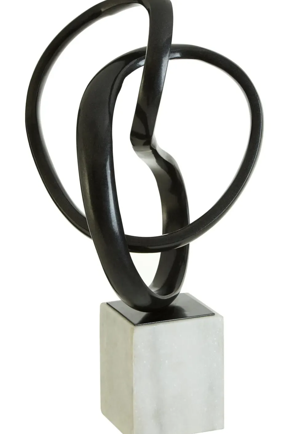 Statues & Sculptures Table Top|Abstract^Harmony in Motion 34cm Black Metal Indoor Sculpture