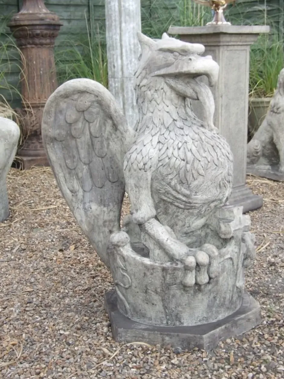Statues & Sculptures Griffins^Heraldic Griffin Stone Garden Statue