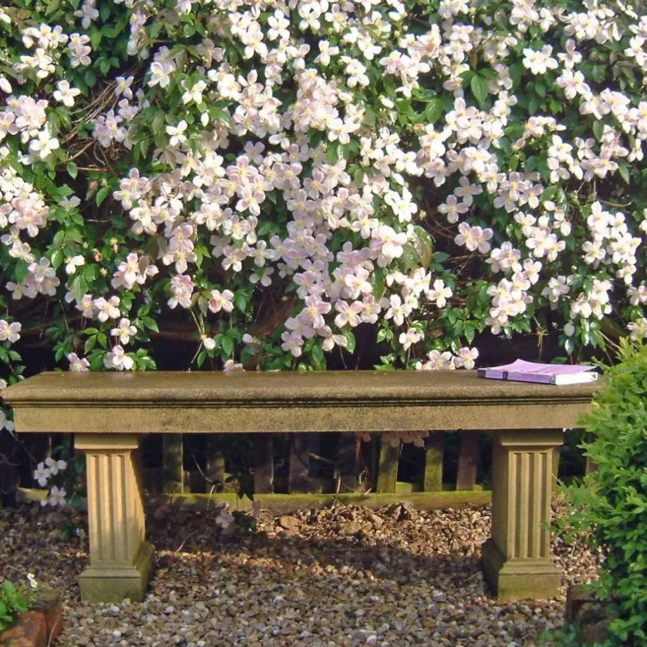 Statues & Sculptures Stone Benches^Heritage Straight Stone Garden Bench