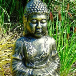 Statues & Sculptures Buddha^Hindu Buddha Bronze Metal Garden Statue