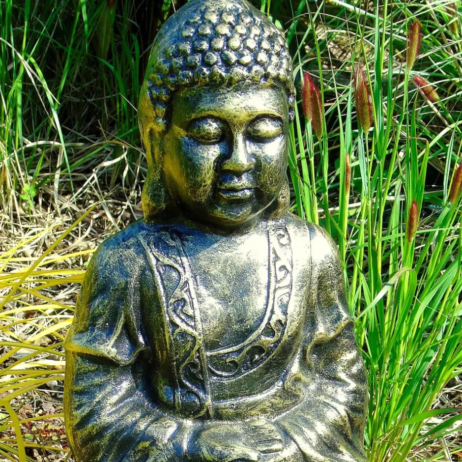 Statues & Sculptures Buddha^Hindu Buddha Bronze Metal Garden Statue