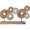 Statues & Sculptures Table Top|Abstract^Hollow Orb 35cm Wood Indoor Sculpture