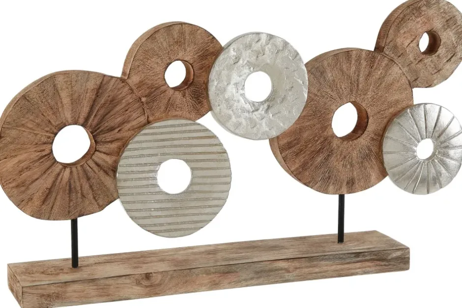 Statues & Sculptures Table Top|Abstract^Hollow Orb 35cm Wood Indoor Sculpture