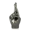 Statues & Sculptures Table Top|Contemporary^Hope Hand 28cm Anthracite Resin Indoor Sculpture