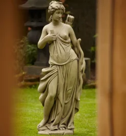 Statues & Sculptures Roman^Hunter and Diana 140cm Stone Garden Statues