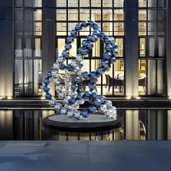 Statues & Sculptures Giant|Floor Standing^Hyper Bubbles 162cm Silver Metal Garden Sculpture