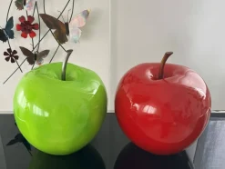 Statues & Sculptures Table Top|Contemporary^Iconic Apple 30cm Red Resin Indoor Sculpture