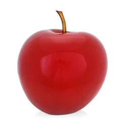 Statues & Sculptures Table Top|Contemporary^Iconic Apple 30cm Red Resin Indoor Sculpture