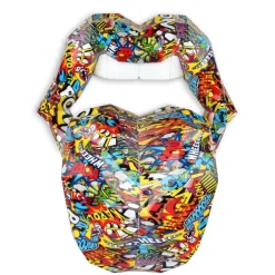 Statues & Sculptures Wall Art|Pop Art^Iconic Lips 42cm Pop Art Resin Wall Sculpture